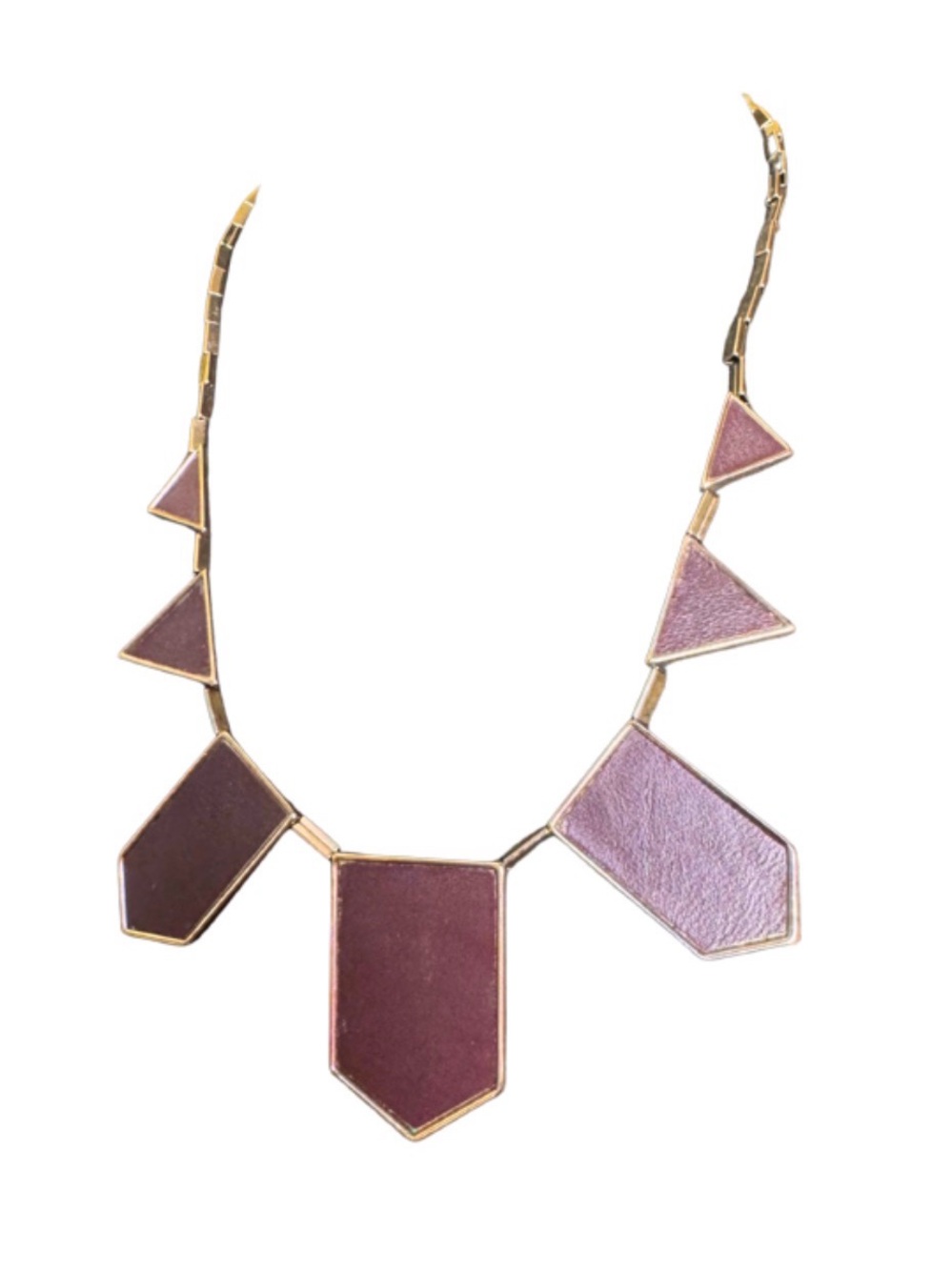 House Of Harlow Leather Panel Necklace
